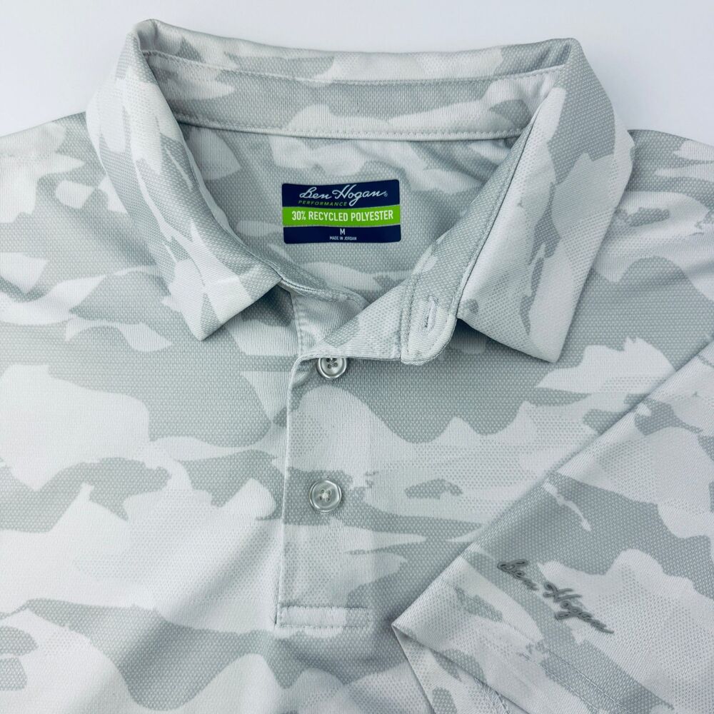 Ben Hogan Gray Camo Golf Polo Medium